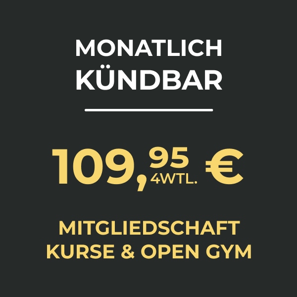 Mitgliedschaft Kurse und Open Gym - mtl. kündbar